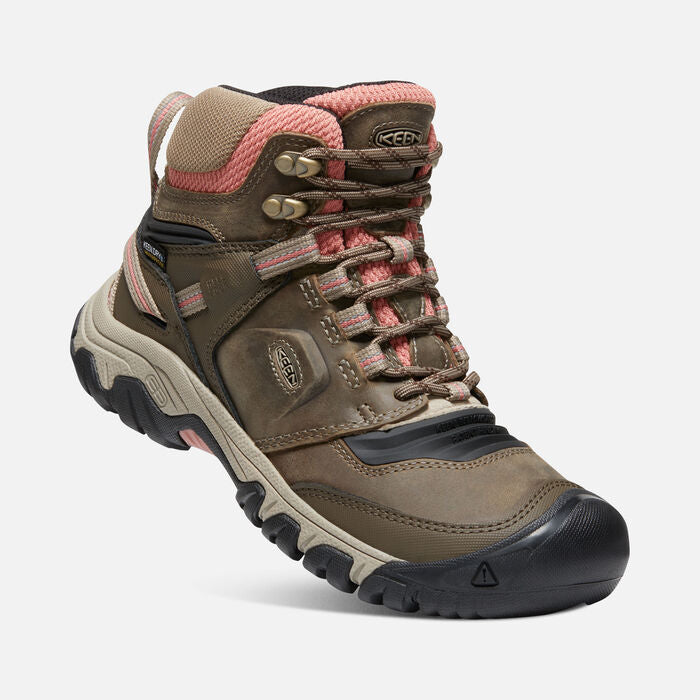 Women's Ridge Flex Mid Waterproof Timberwolf Brick Dust