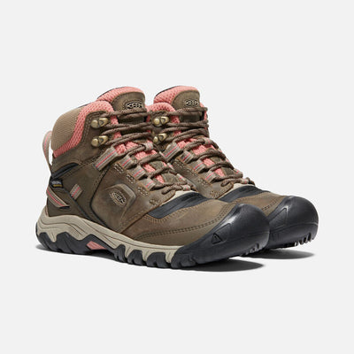 Women's Ridge Flex Mid Waterproof Timberwolf Brick Dust