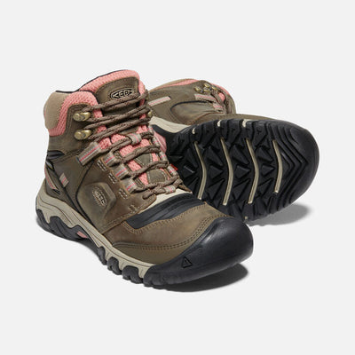 Women's Ridge Flex Mid Waterproof Timberwolf Brick Dust