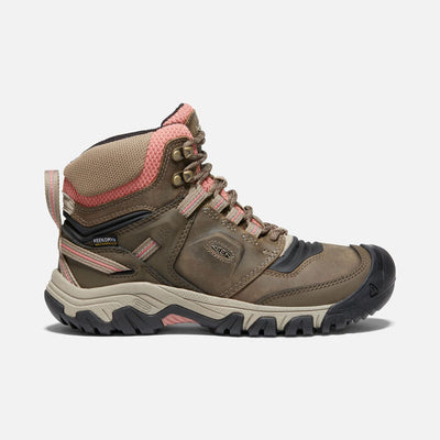 Women's Ridge Flex Mid Waterproof Timberwolf Brick Dust