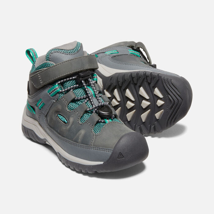 Little Kid's Targhee Mid Waterproof Steel Grey Porcelain