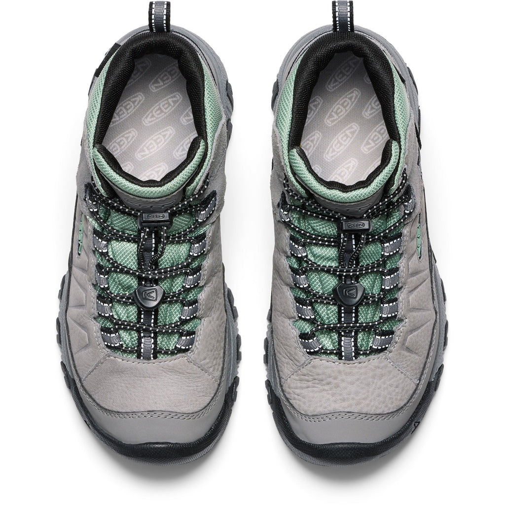 Big Kid's Targhee IV Mid Waterproof Alloy Granite Green