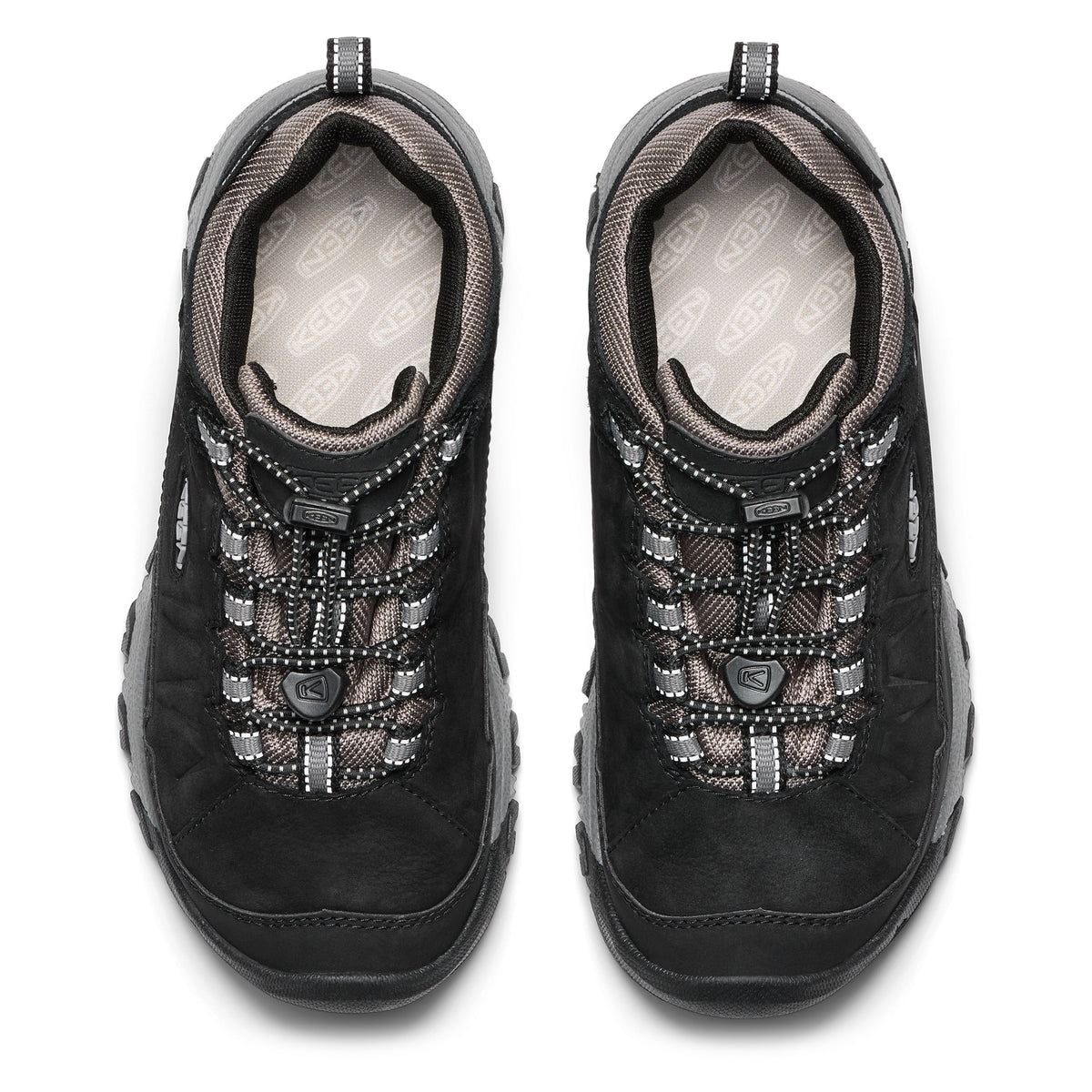 Big Kid's Targhee IV Low Waterproof Black Steel Grey