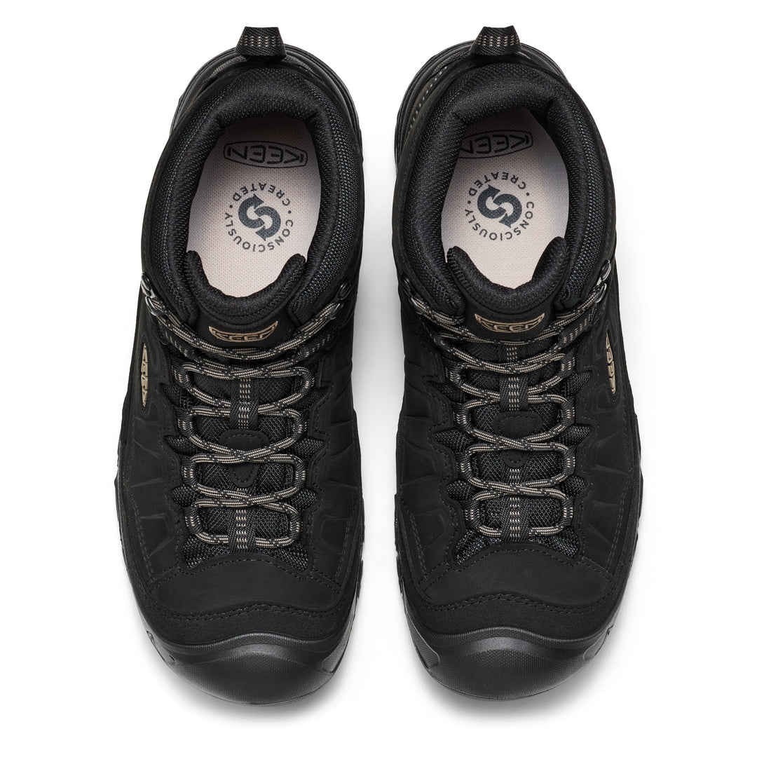 Mens Targhee IV Waterproof Hiking Boot Waterproof Wide Triple Black
