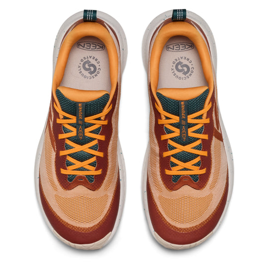 Mens Wander Trail Running Shoe Fossil Orange Carrot Curl