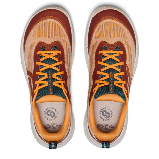 Mens Wander Trail Running Shoe Fossil Orange Carrot Curl