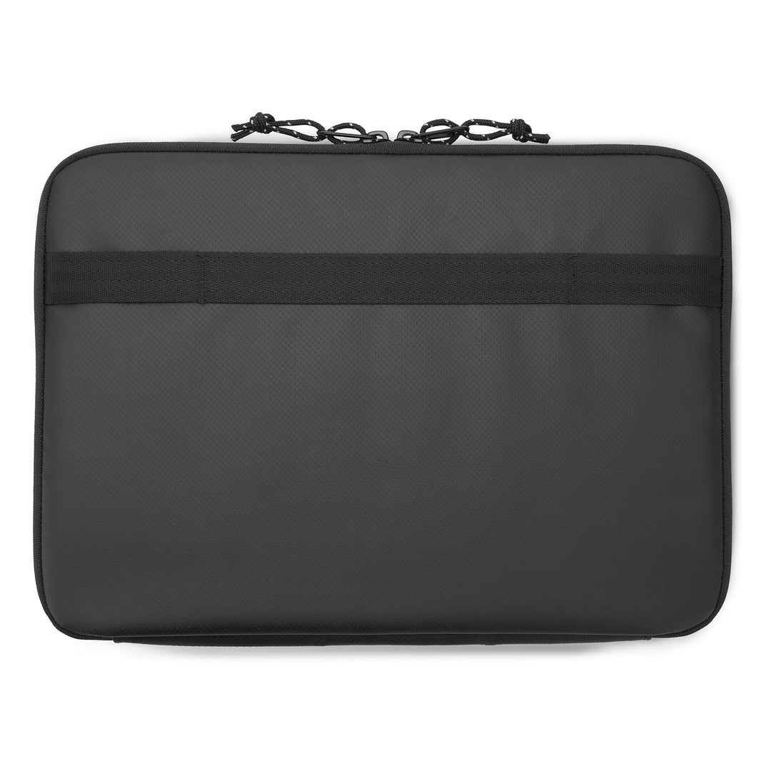 Padded laptop sleeve fits laptops 13 to 14 inches back view