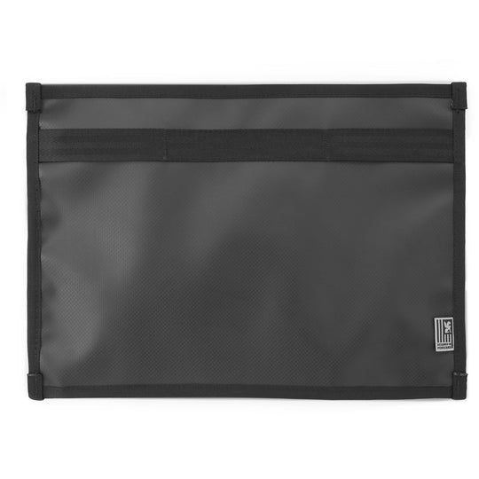 Black Messenger Organizer back detail 