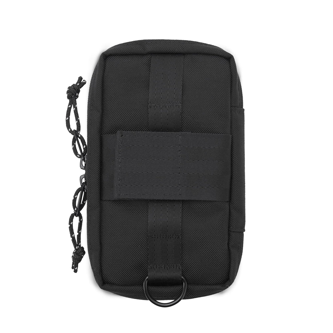 Black Tech Accessory Pouch back detail 