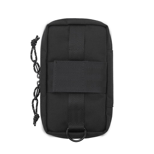Black Tech Accessory Pouch back detail 