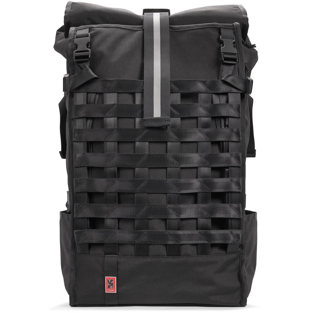 80L Black Barrage Pro full on front view 