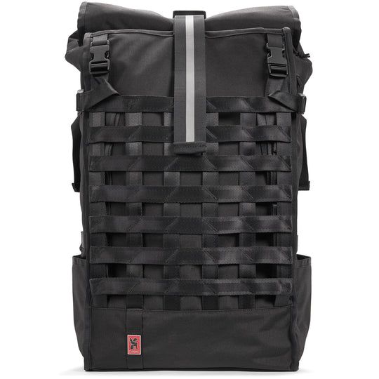 80L Black Barrage Pro full on front view 