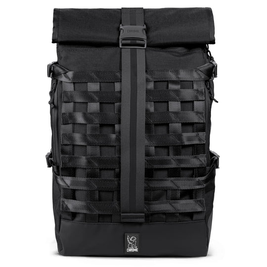 Black Barrage Freight in black full on front view 