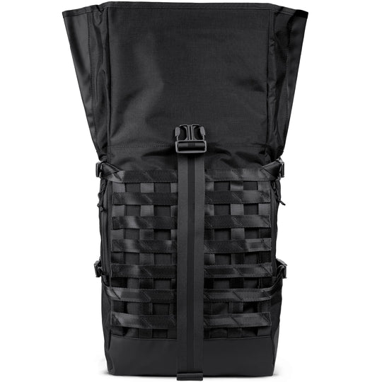 Black Barrage Freight Backpack fully unrolled 