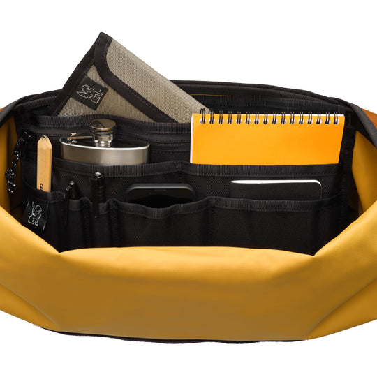 Black Messenger Organizer inside a messenger 