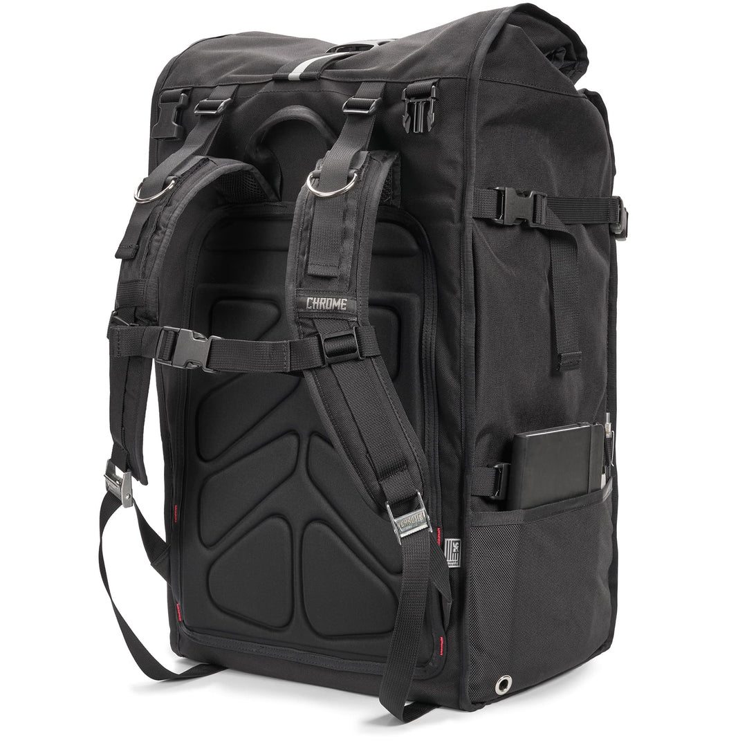 80L Barrage Pro backpack harness detail 