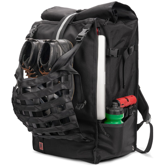 Black Barrage Pro backpack cargo net detail 