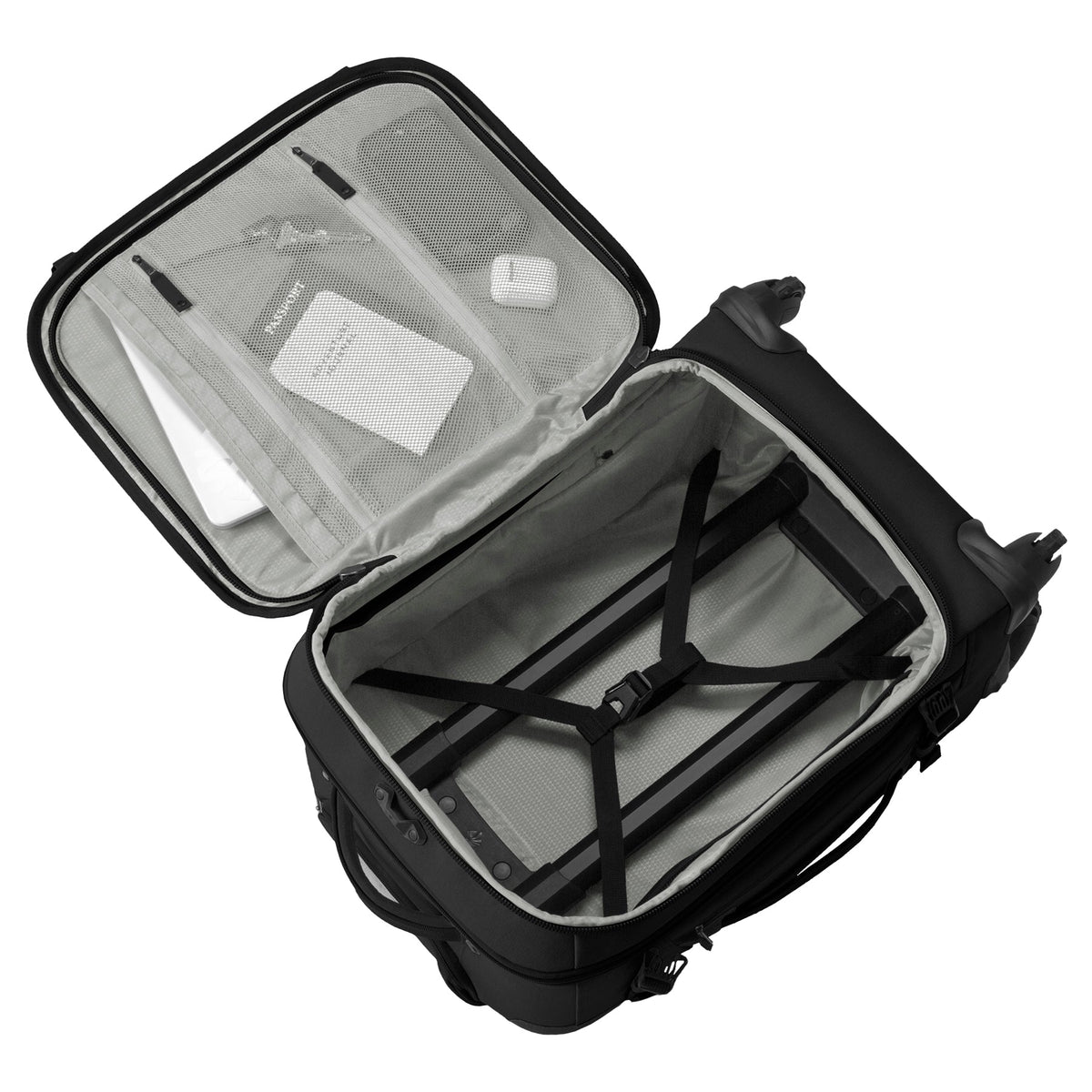 Black Best 4 Wheel Carry On Luggage