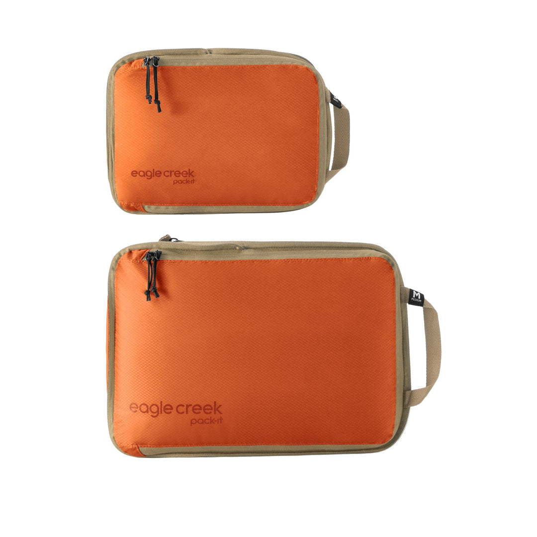Mandarin Orange Compression Packing Cubes
