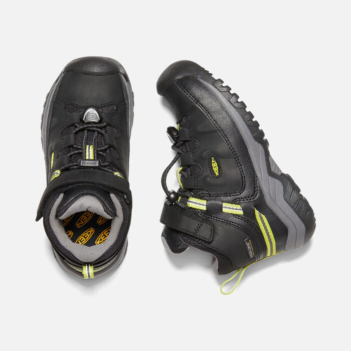 Little Kid's Targhee Mid Waterproof Black Steel Grey
