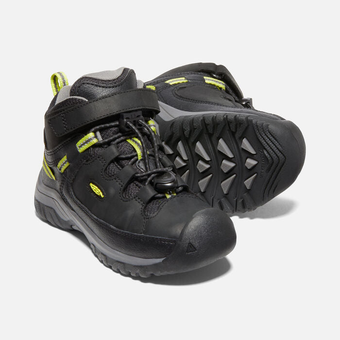 Little Kid's Targhee Mid Waterproof Black Steel Grey